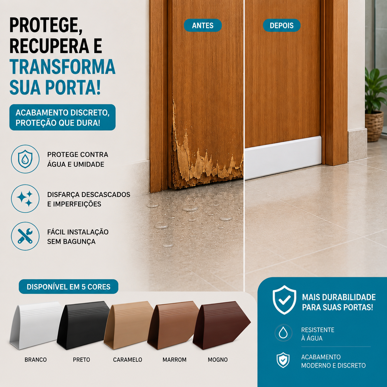 Protetor de Porta ProtegeLar (Compre 1 Leve 2)