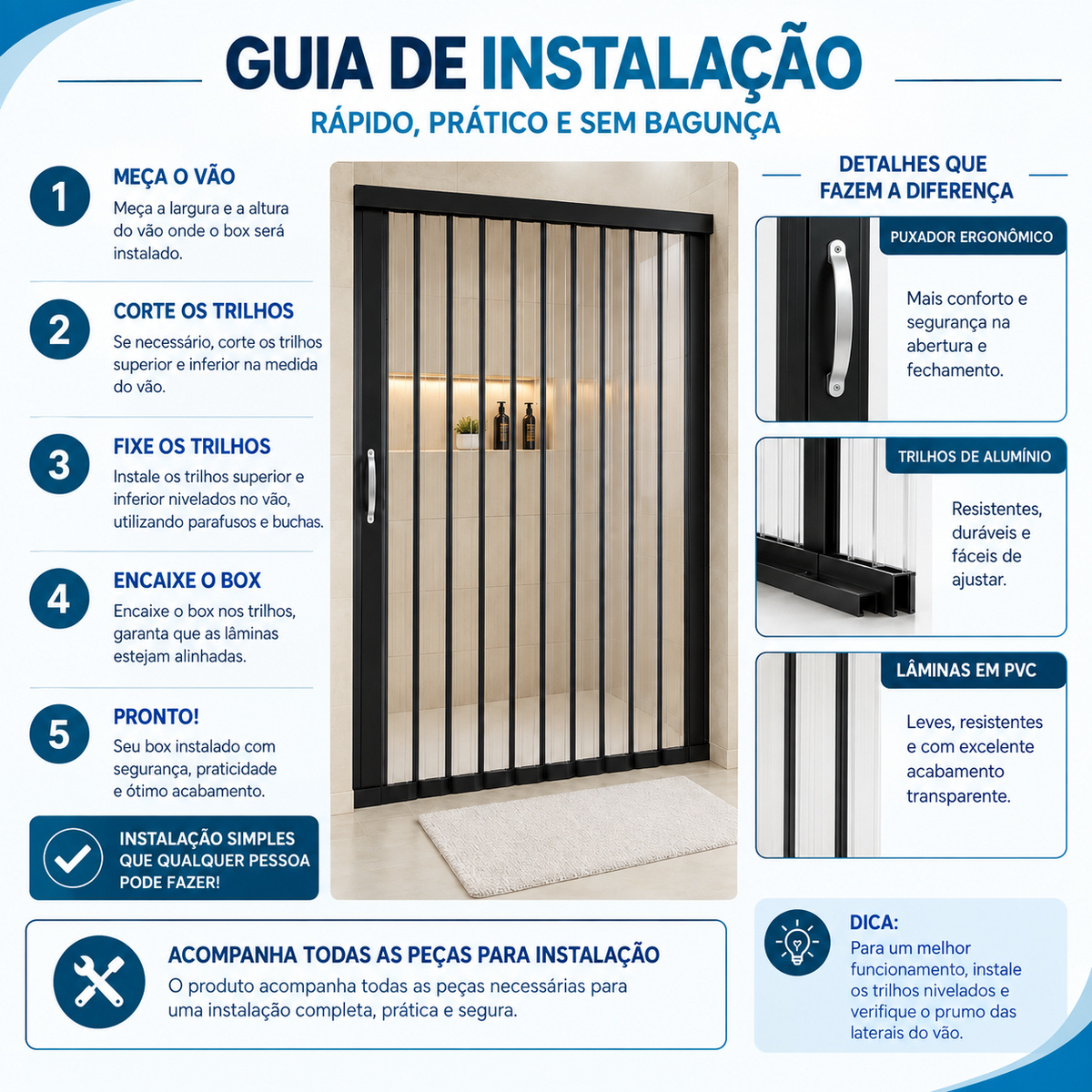 BoxFlex™ Retrátil Sanfonado PVC ProtegeLar