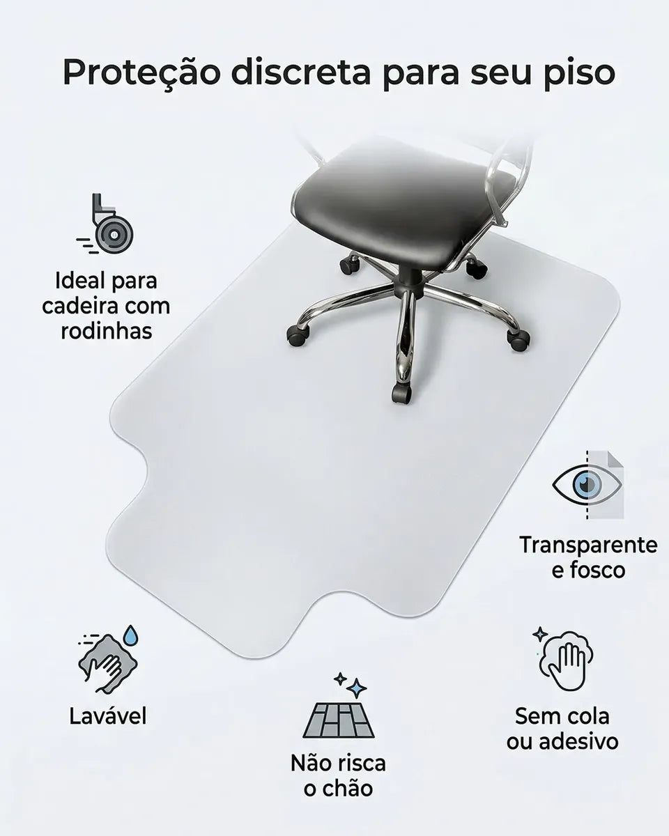 Película Protetora de Piso para Cadeira de Escritório