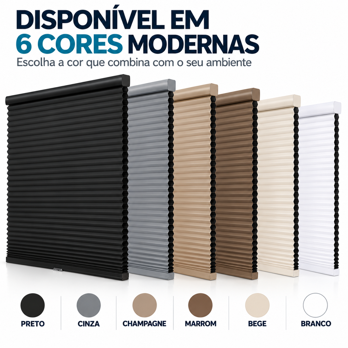 Persiana Blackout Ajustável Sem Furos ProtegeLar™